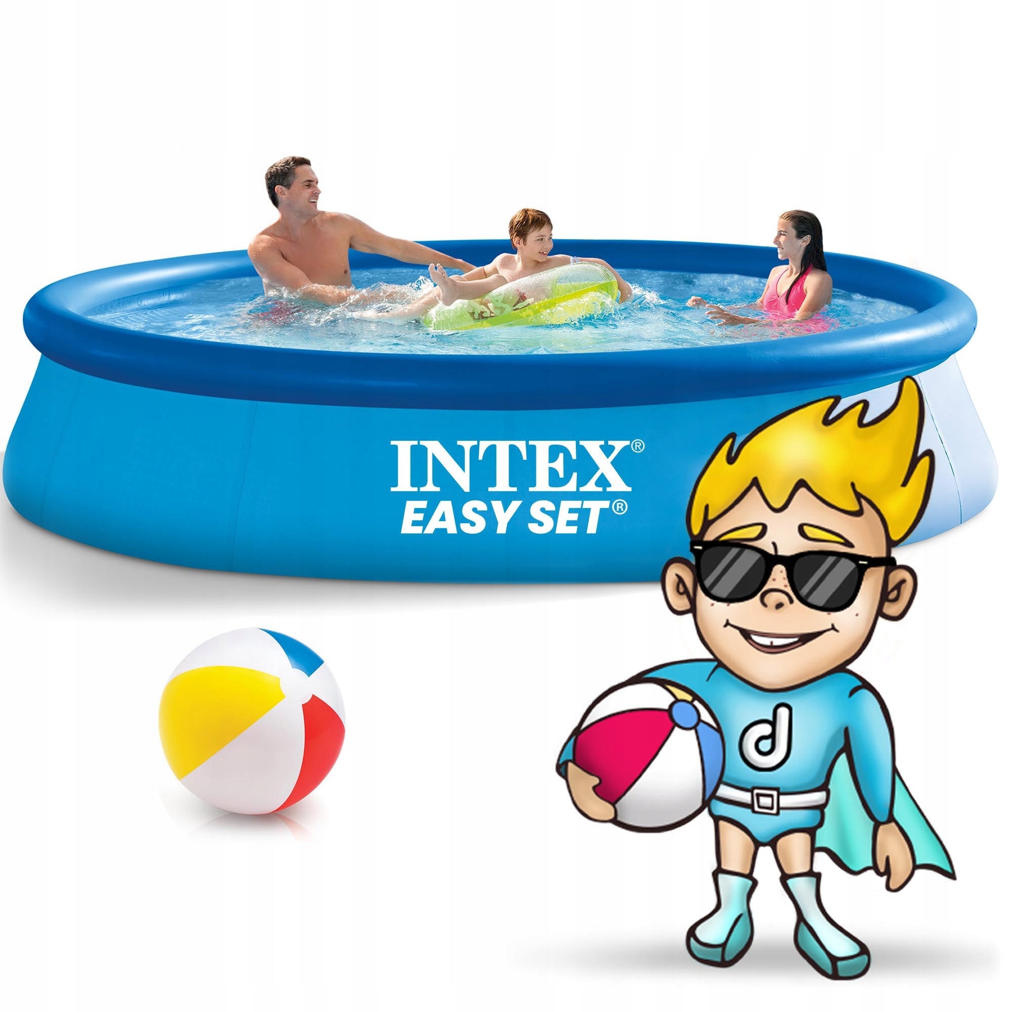 GARDEN EXTENSION POOL COVER 305x61 INTEX 6in1 Series EASY SET