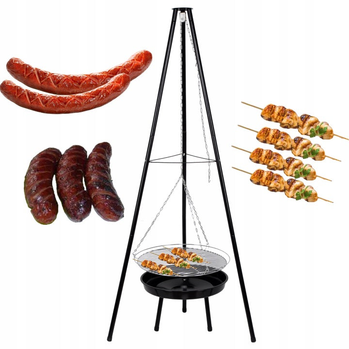 GARDEN FIREPLACE 2in1 FIREPLACE GRILL GRATE TRIPOD Packaging status original