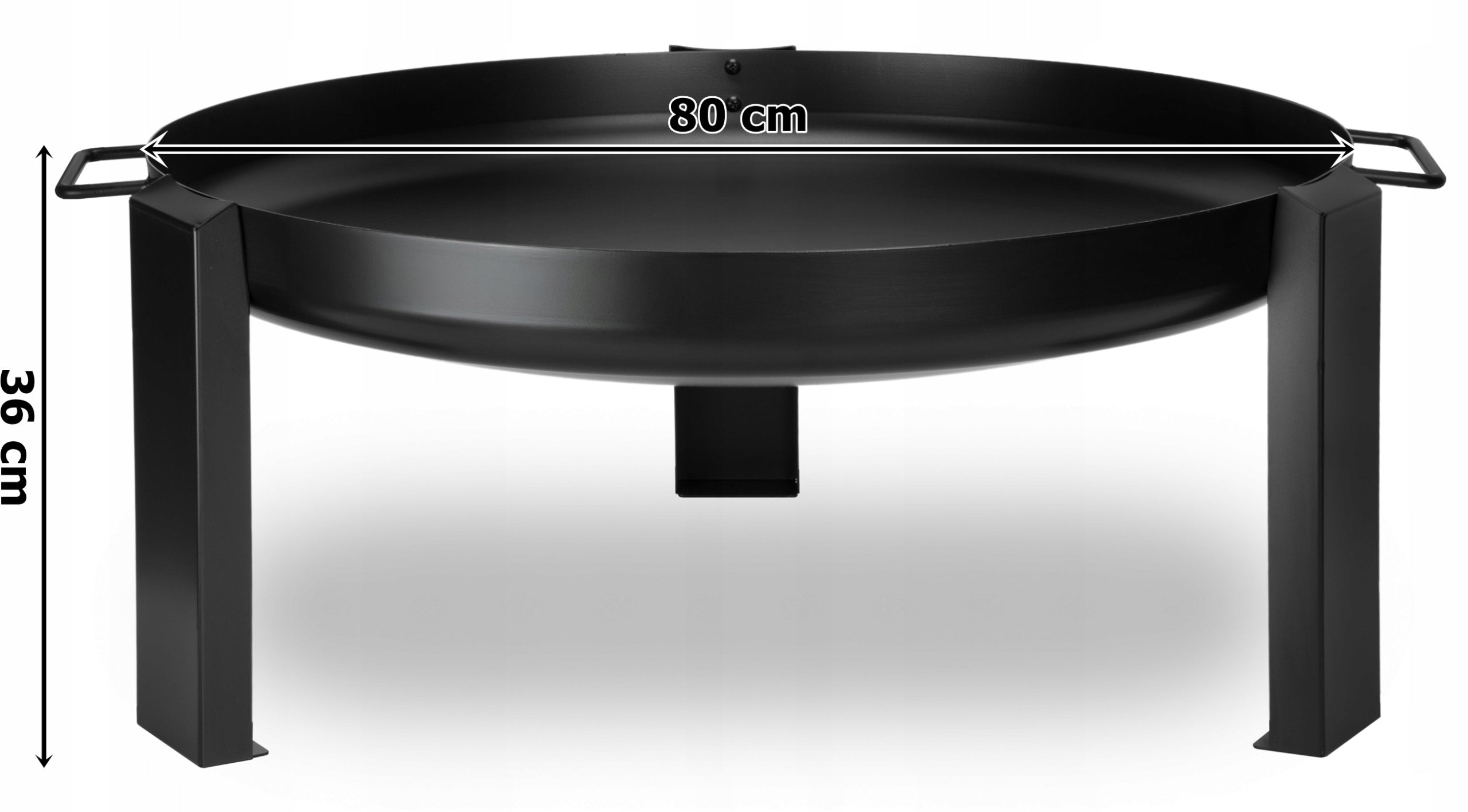 GARDEN FIREPLACE FOR FIREPLACE GRILL CAULDRON 80 CM STEEL WITH HANDLES Manufacturer Gockowiak