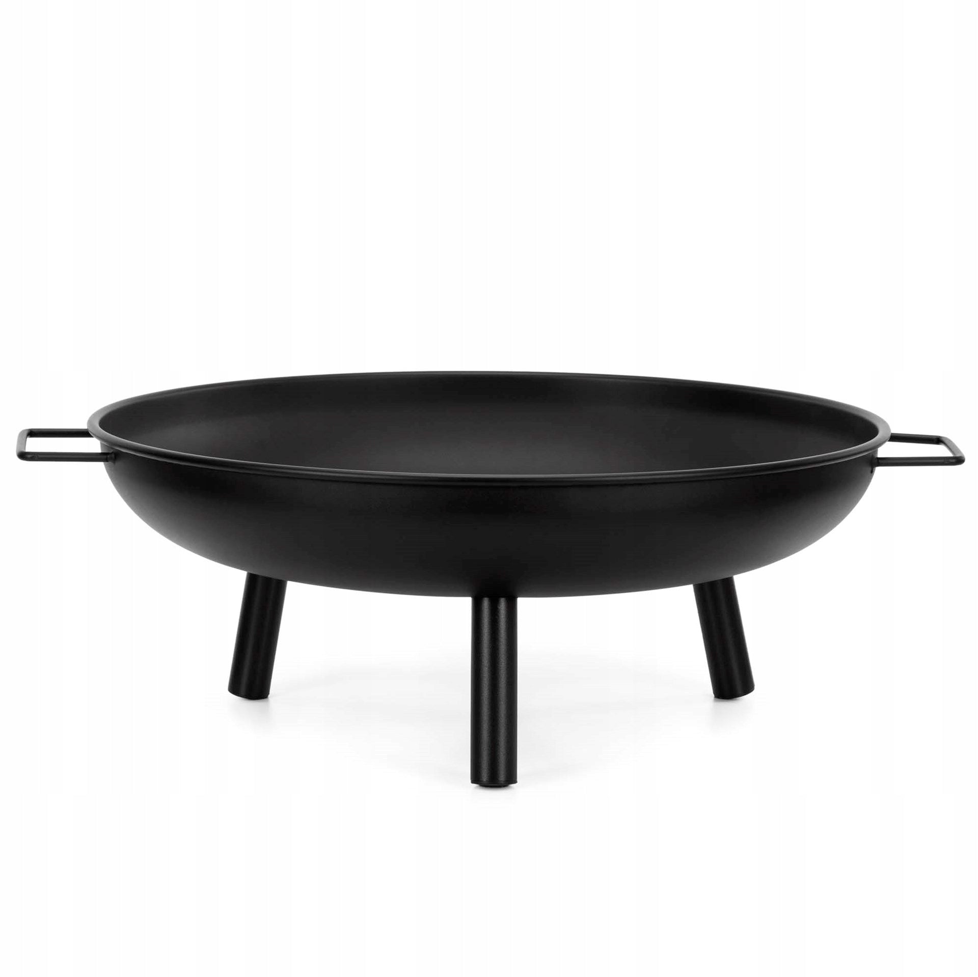 GARDEN FIREPLACE FOR GRILL FIREPLACE LARGE STEEL 60cm BLACK WITH HANDLES Material steel