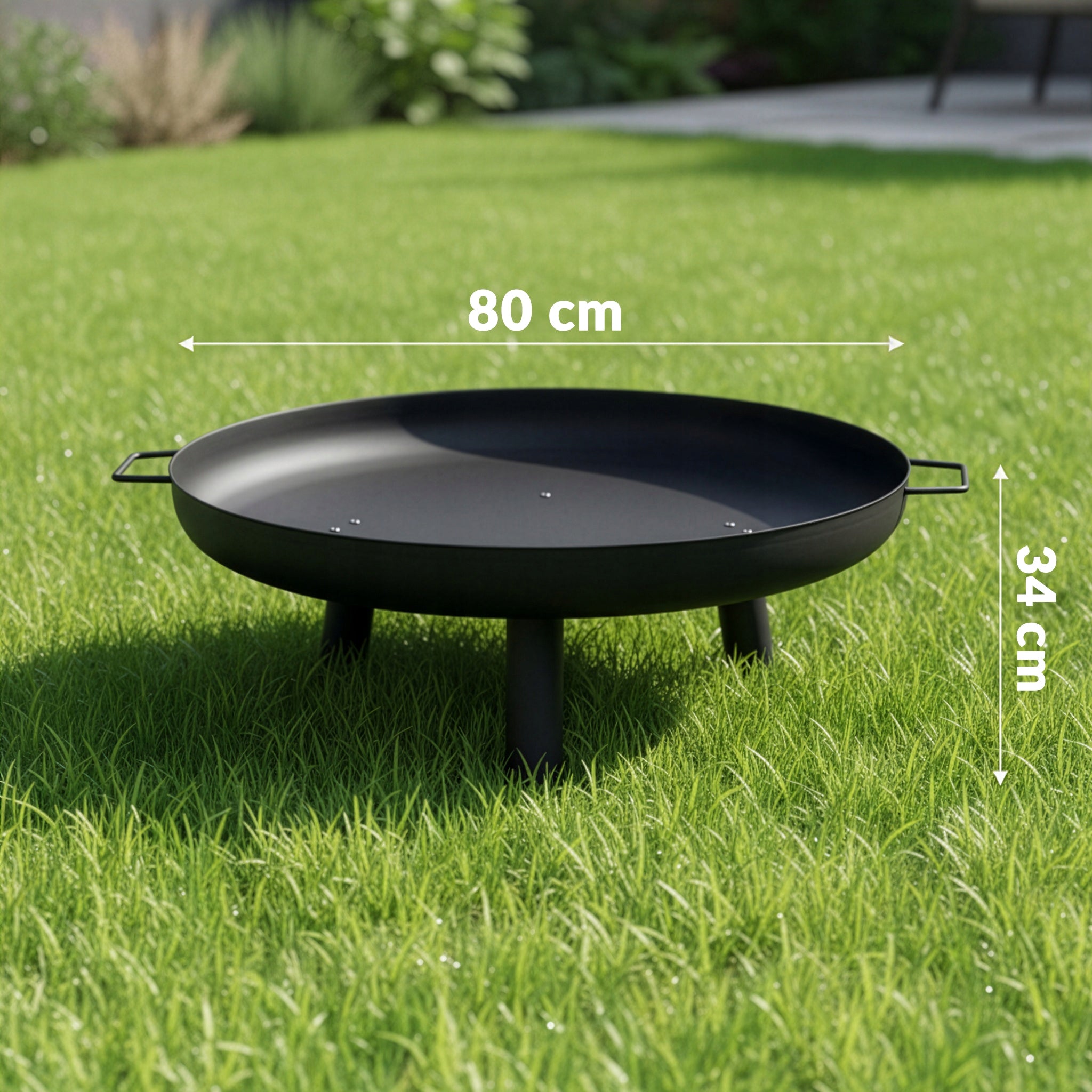 GARDEN FIREPLACE LARGE 80 CM FOR FIREPLACE GRILL STEEL BOILER BLACK XXL Manufacturer code PALENISKO OGRODOWE LEHMANN WISCONSIN 80