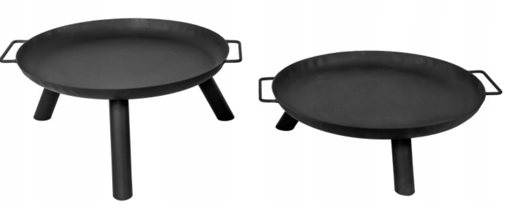 GARDEN FIREPLACE STEEL ROUND 70 cm GARDEN PORTABLE THICK 2 mm! Grate diameter / width 70 cm