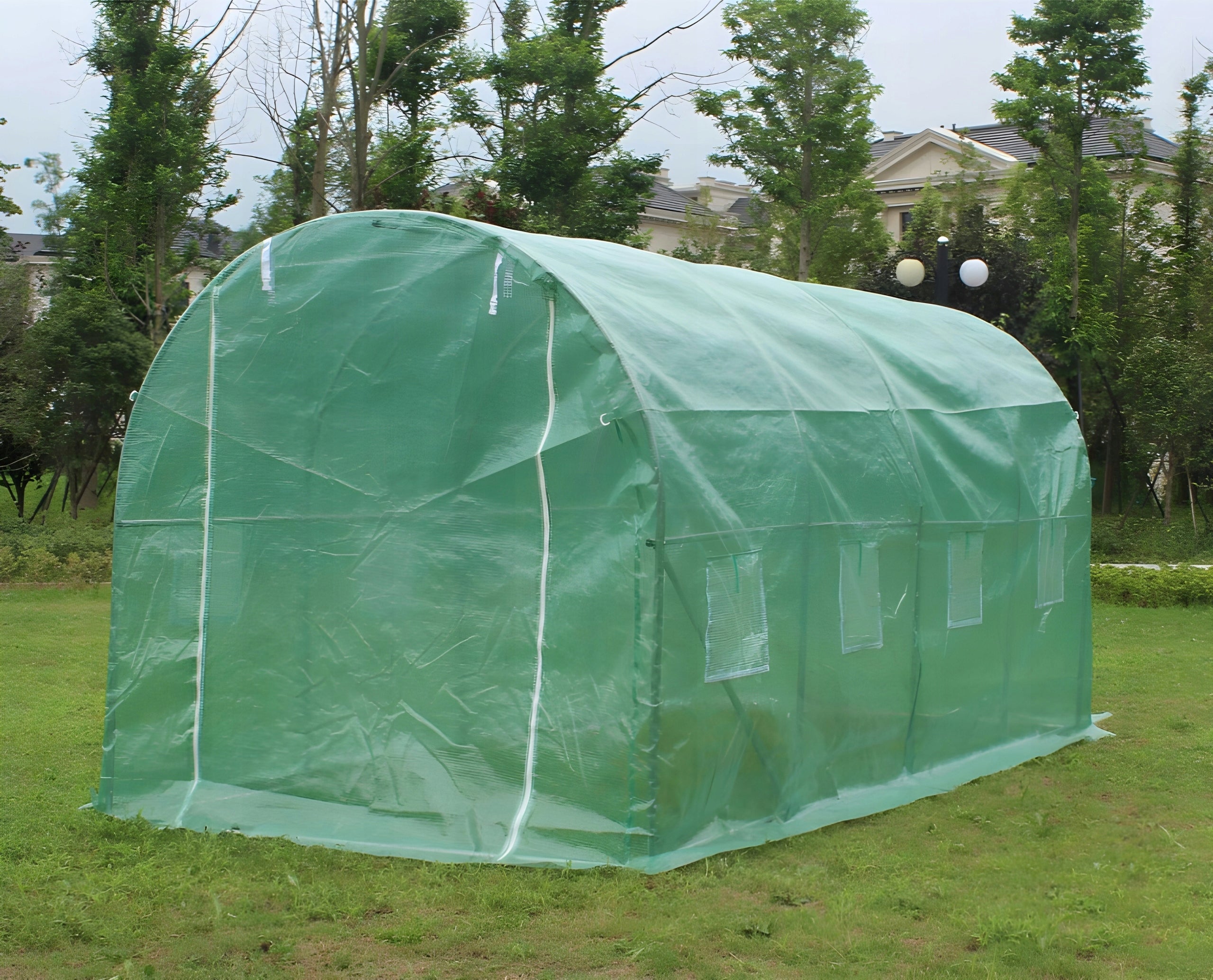 GARDEN FOIL TUNNEL GREENHOUSE 10m2 4x2,5m TENT FOLIAK FOR VEGETABLE GARDENER Product height 200 cm