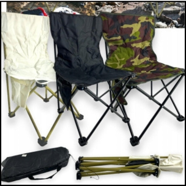 GARDEN FOLDING CHAIR BEACH FISHING 3 COLORS POCKET Model #13154