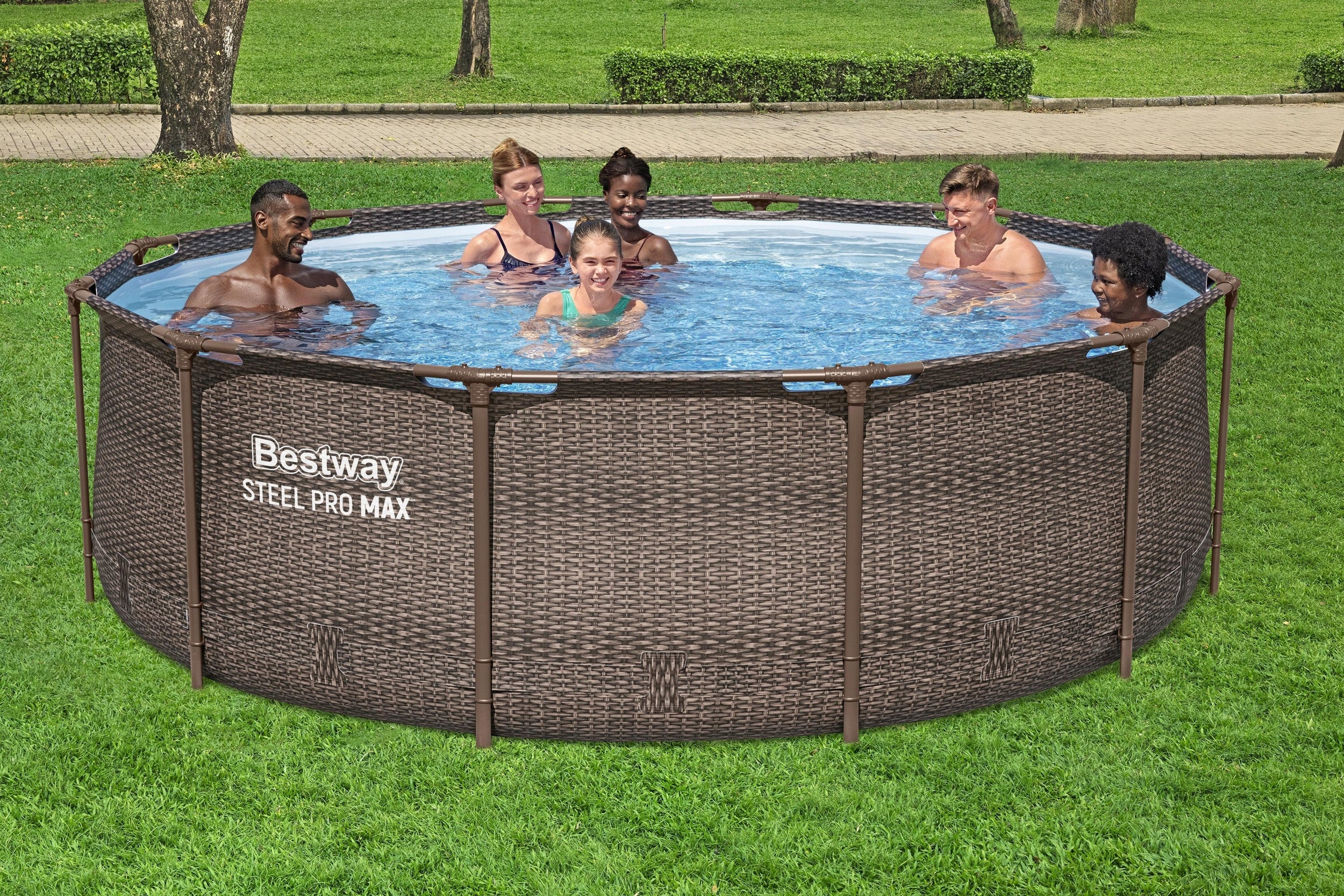 GARDEN FRAME POOL FAMILY ROUND 366x100cm Bestway SET 10in1 Manufacturer code 56709