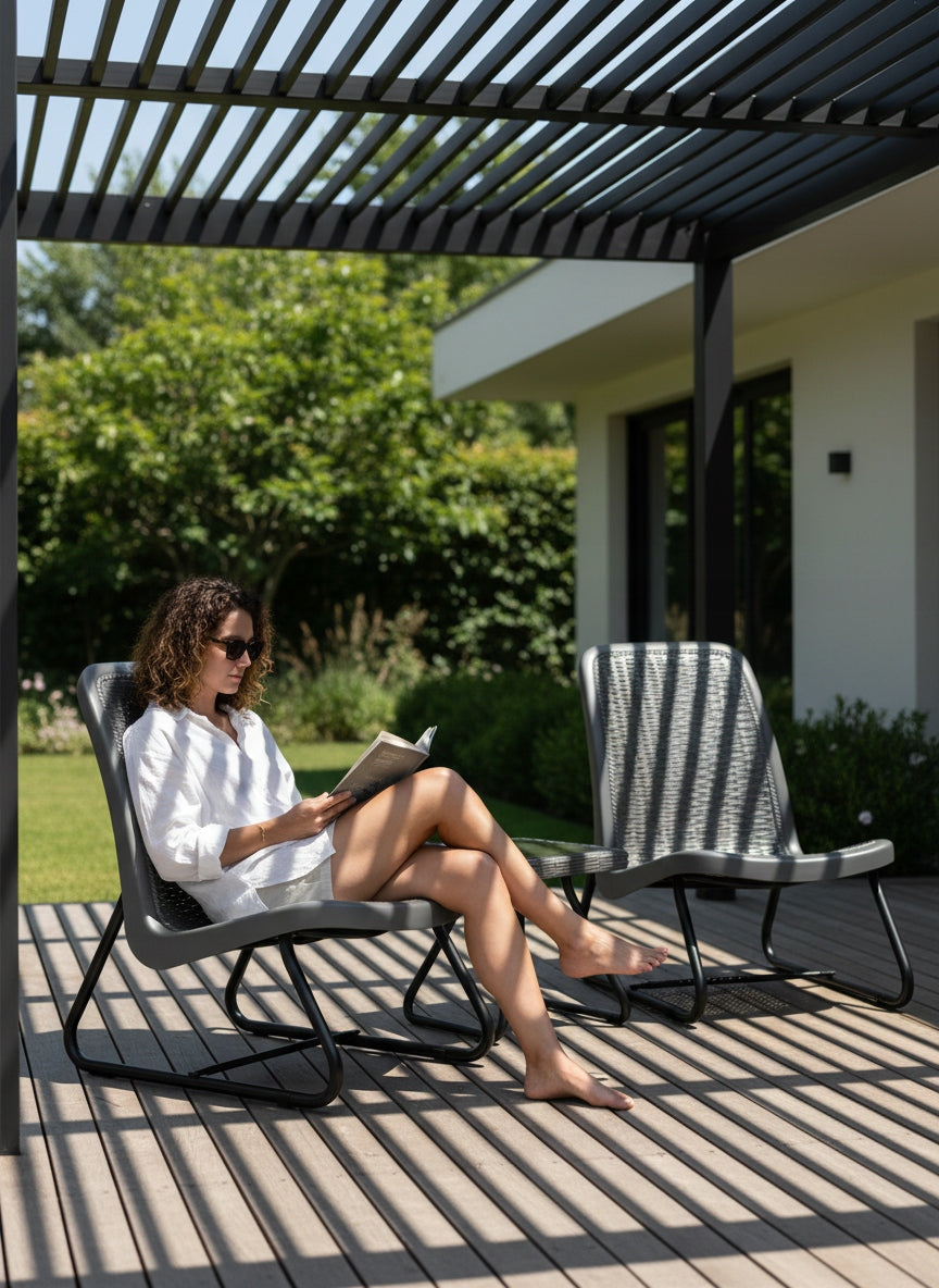 GARDEN FURNITURE BALCONY GARDEN FURNITURE SET DC30+DT07 TABLE GREY Manufacturer code DC30+DT07