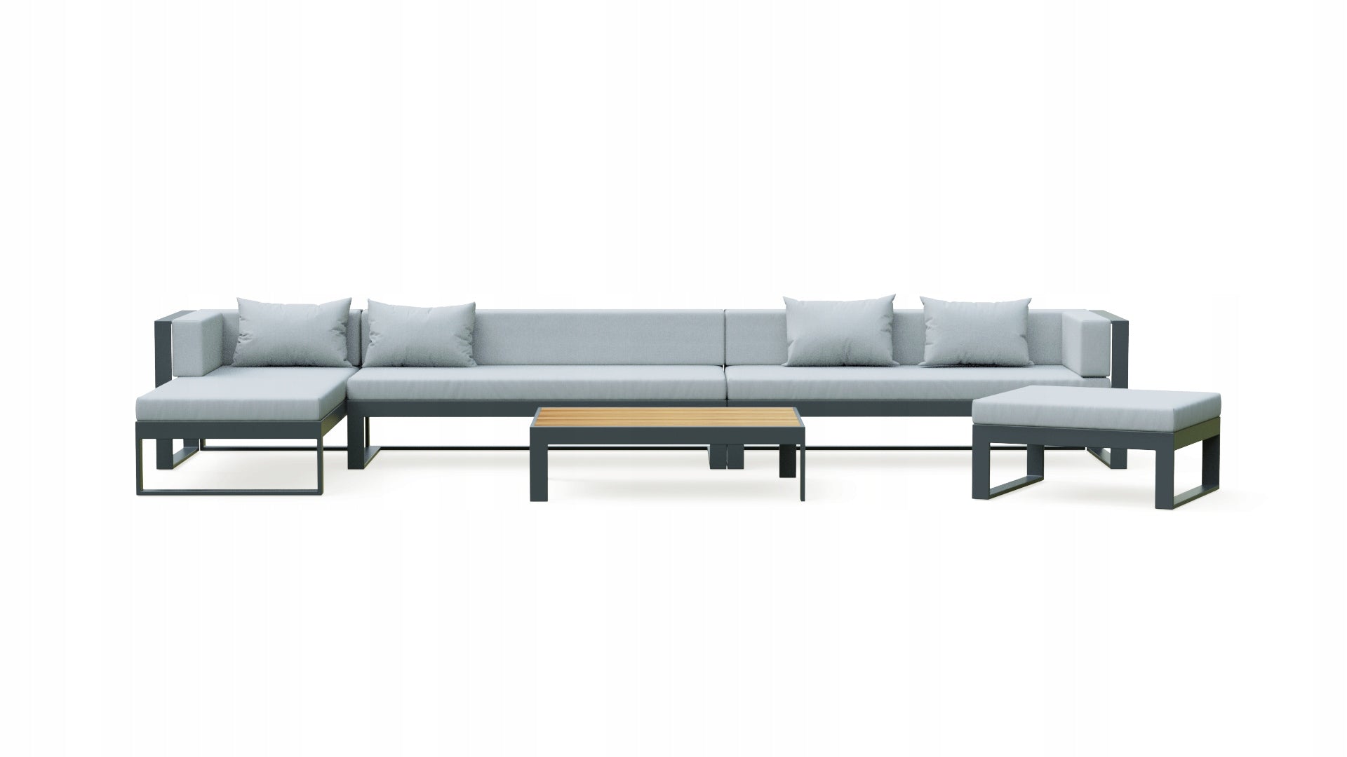 GARDEN FURNITURE BARCELONA GREY - MAY PRICE ! Number of items in the set 5