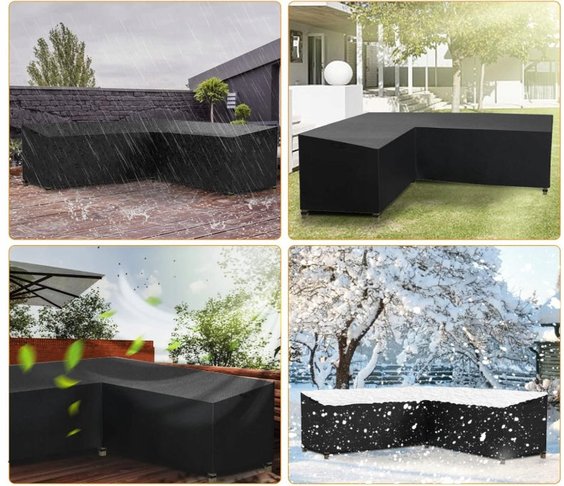 GARDEN FURNITURE COVER CORNER SHAPE L WATERPROOF COVER Kind for set