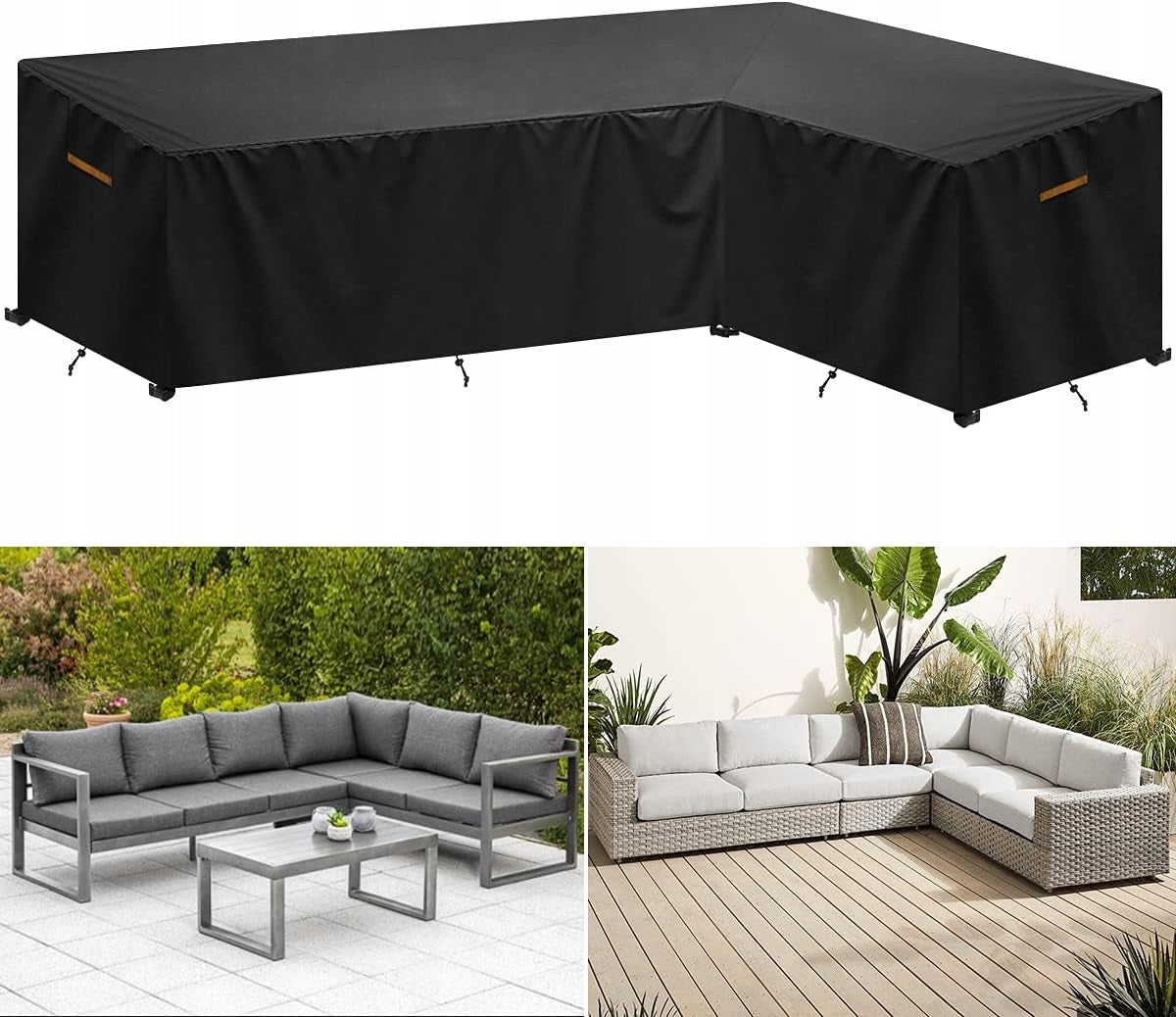 GARDEN FURNITURE COVER CORNER WATERPROOF PROTECTIVE tarpaulin 215x215 Manufacturer code POKROWIEC NA MEBLE OGRODOWE NAROŻNIK