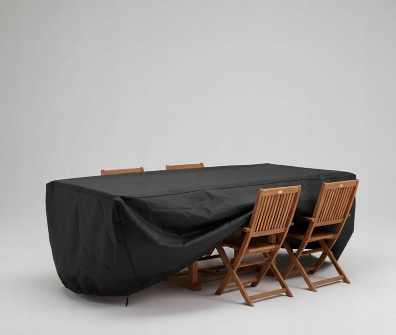 GARDEN FURNITURE COVER GARDEN TABLE 250x210x90 waterproof black Product height 90 cm