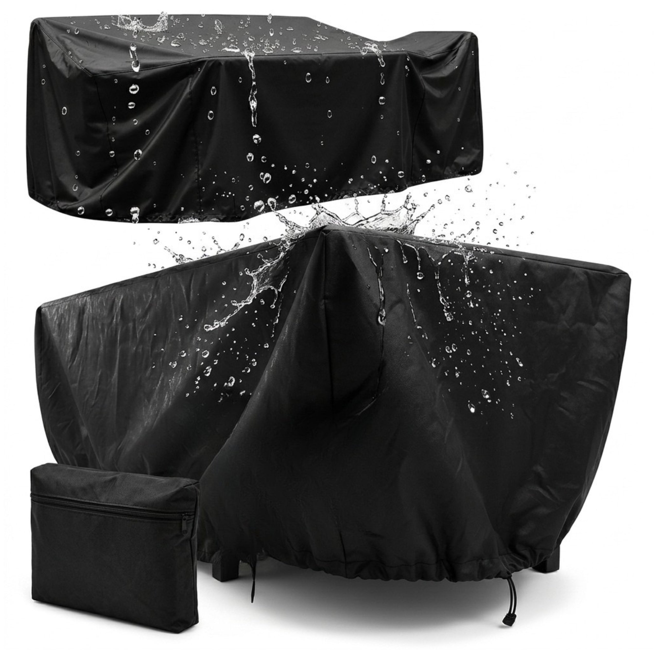 GARDEN FURNITURE COVER GARDEN TABLE 250x210x90 waterproof black