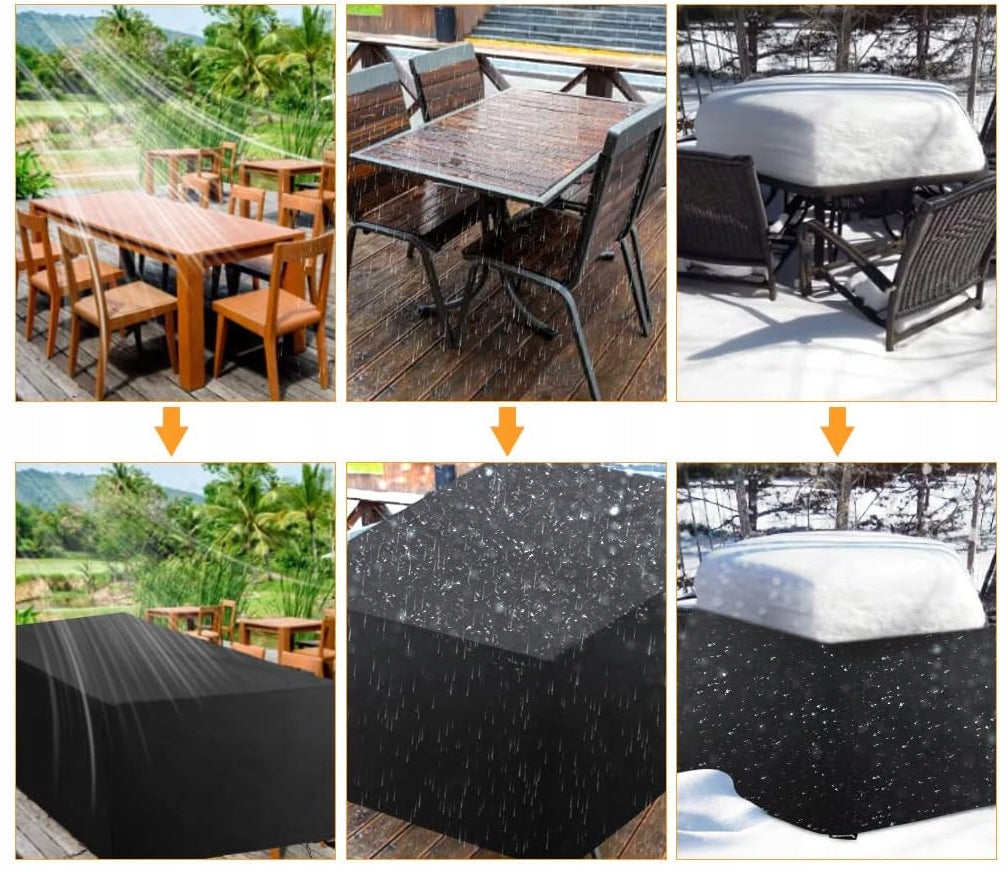 GARDEN FURNITURE COVER GARDEN TARPAULIN WATERPROOF 300x250cm Manufacturer no brand
