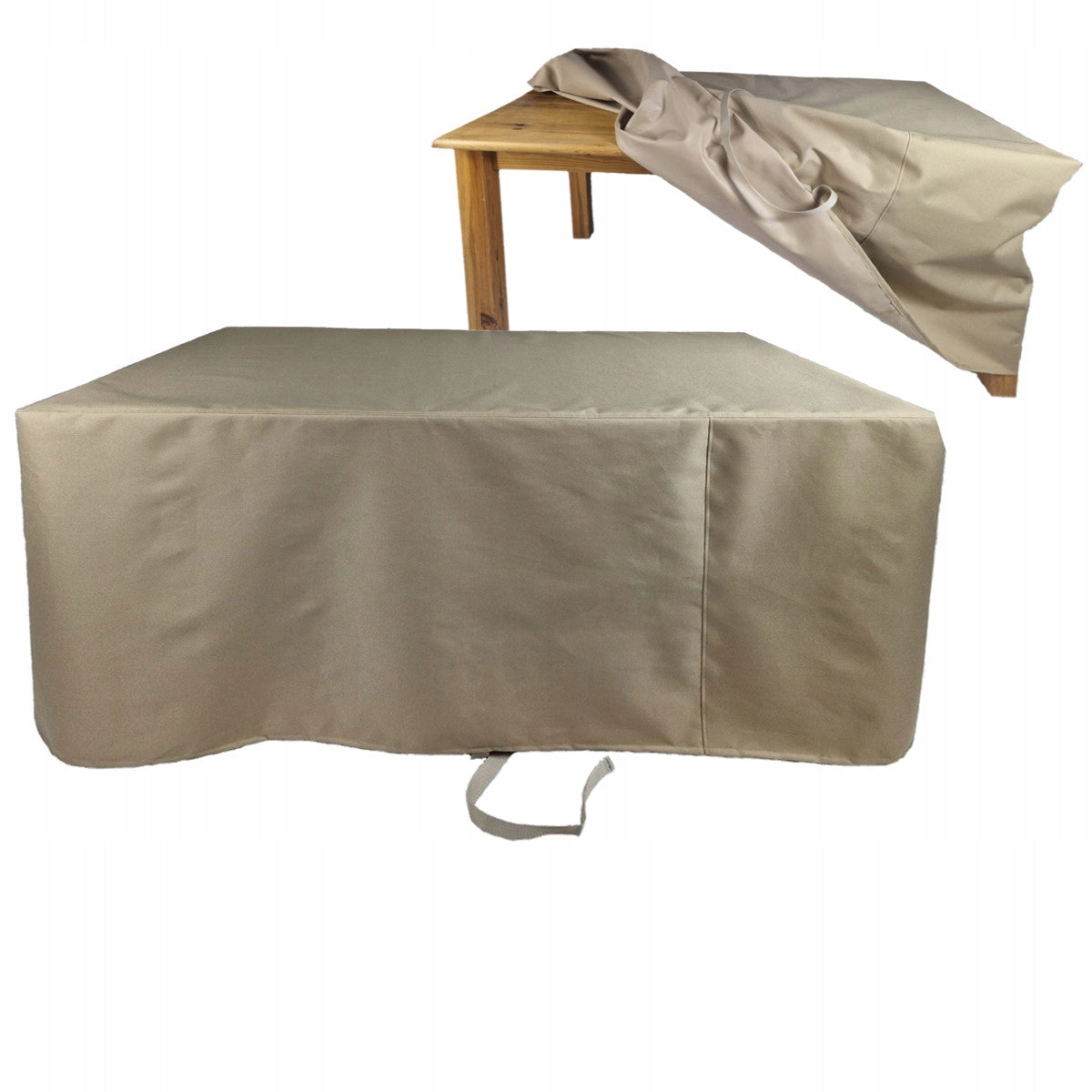 GARDEN FURNITURE COVER TABLE 200x150x75 BEIGE