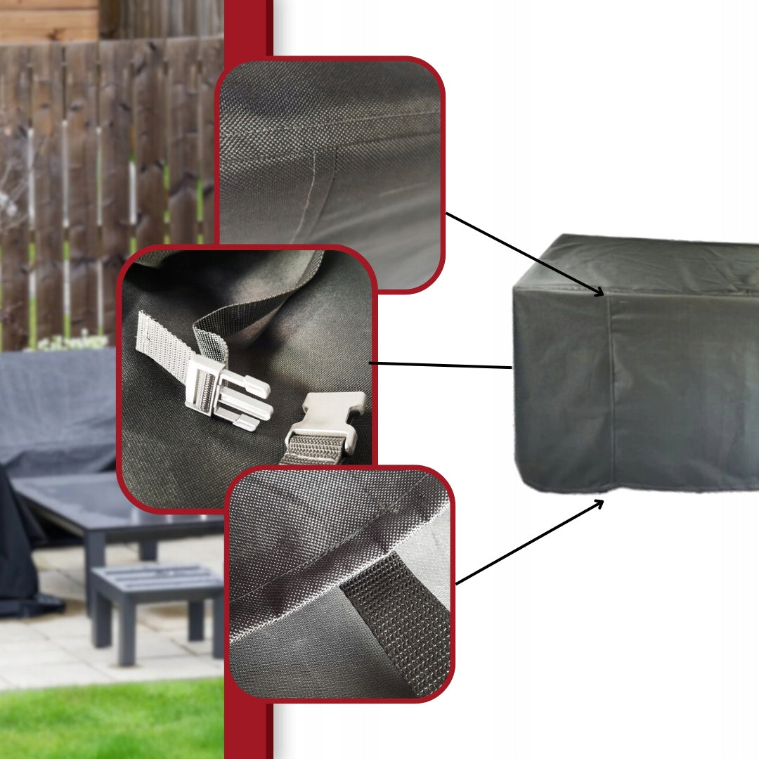 GARDEN FURNITURE COVER TABLE 250x130x80 GREY Packaging status original