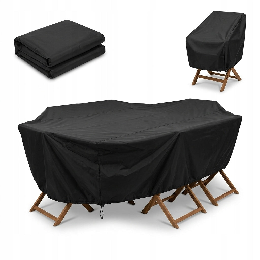 GARDEN FURNITURE COVER waterproof table 250x210x90 black strong oxford