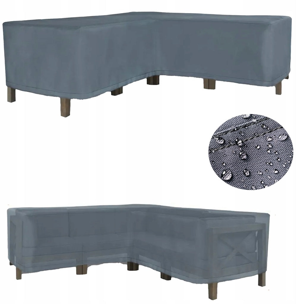 GARDEN FURNITURE Cover Corner Waterproof 270x270x100x70 cm universal