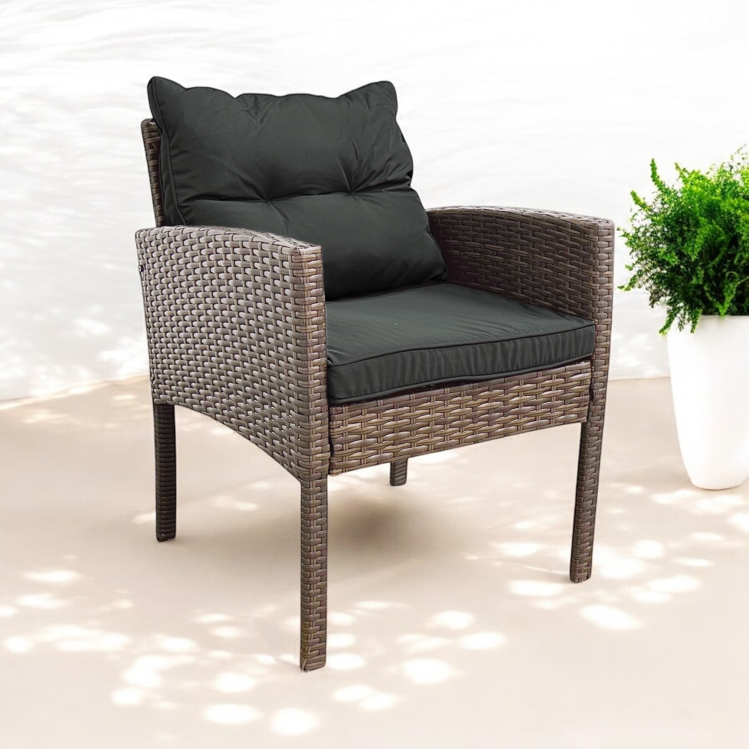 GARDEN FURNITURE GARDEN CHAIR SFS078-SC RATTAN BROWN LIGHT Manufacturer code SFS078-SC