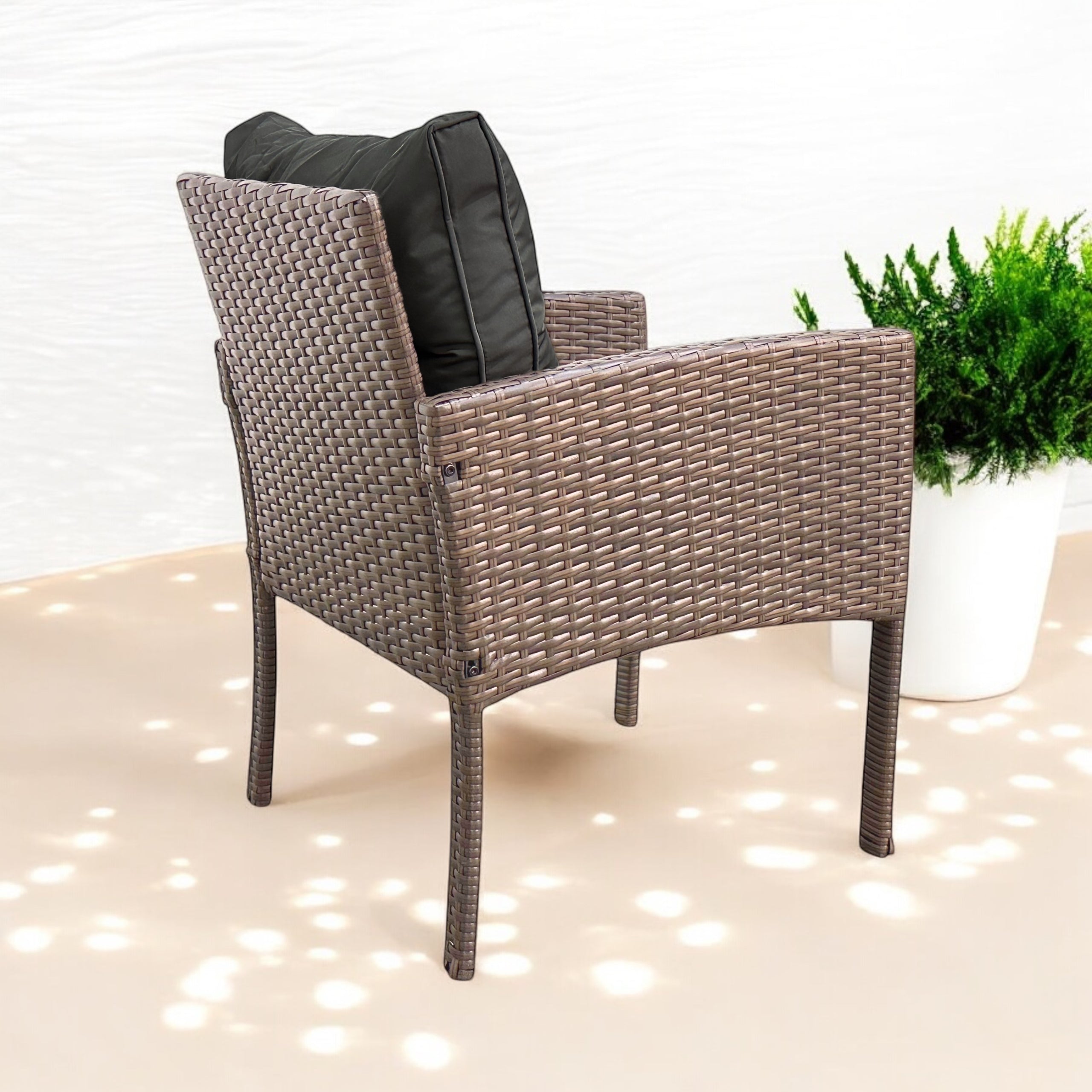 GARDEN FURNITURE GARDEN CHAIR SFS078-SC RATTAN BROWN LIGHT Manufacturer no brand