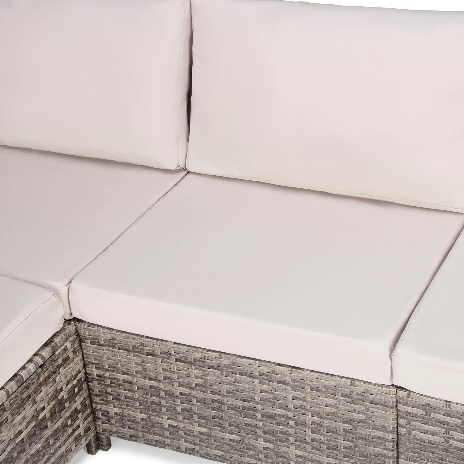 GARDEN FURNITURE GARDEN CORNER SET WITH RATTAN TABLE LUVERNO Style modern