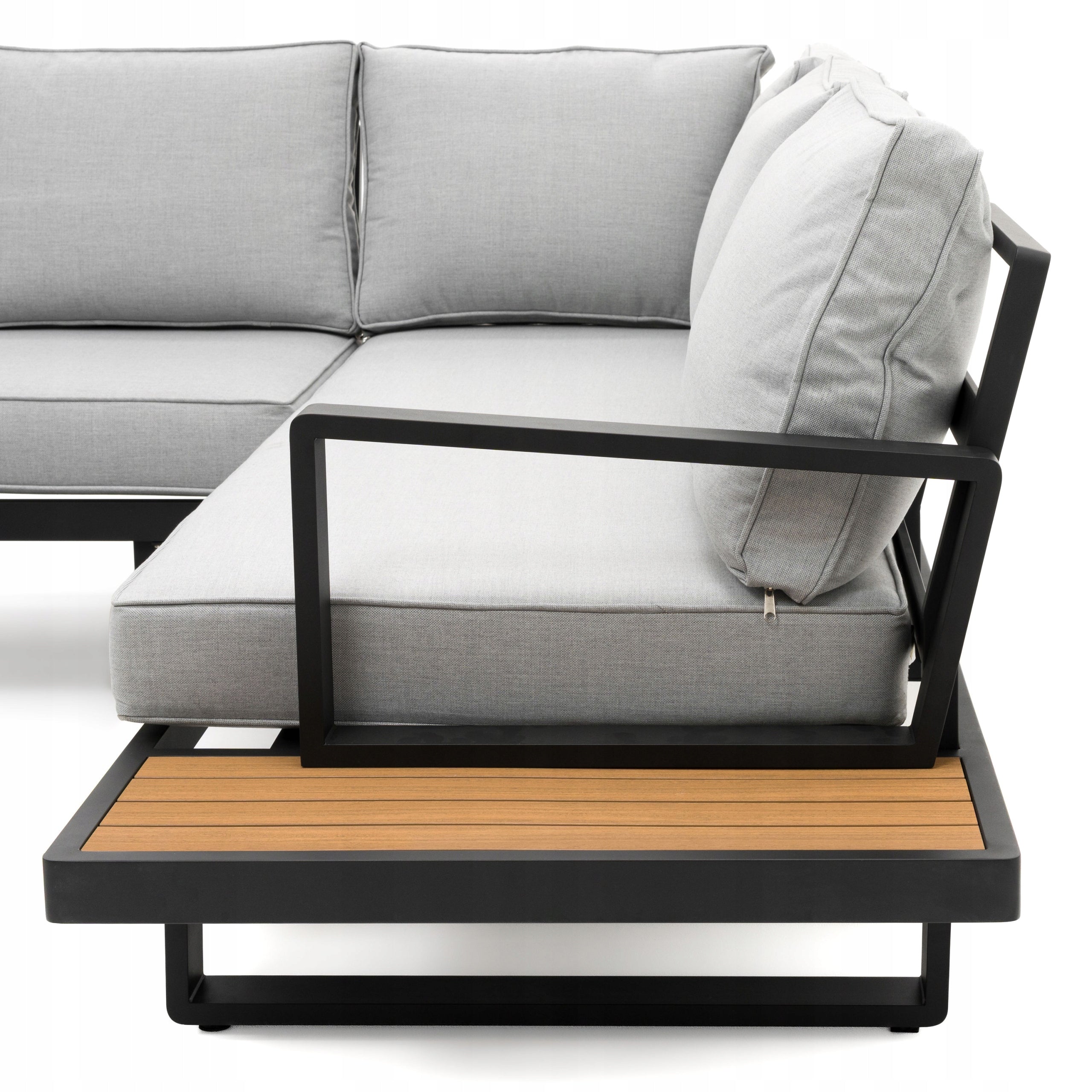 GARDEN FURNITURE LARGE CORNER MODERN ALUMINUM GRAPHITE-GREY ATOLL Number of items in the set 3