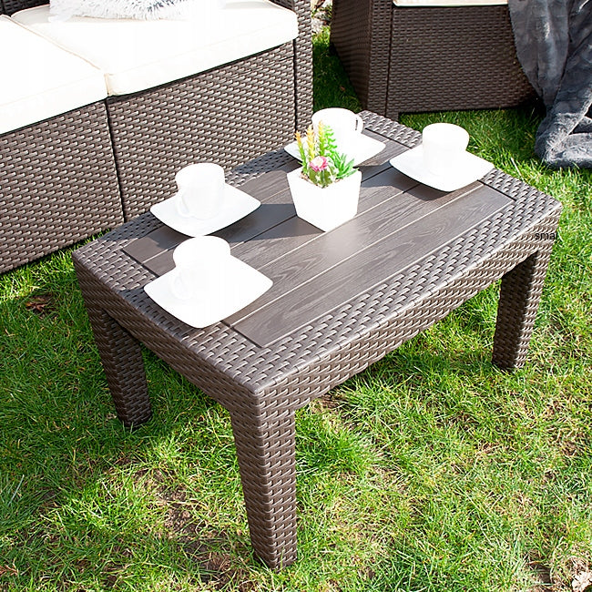 GARDEN FURNITURE MADRID BROWN TECHNORATTAN set Number of items in the set 4