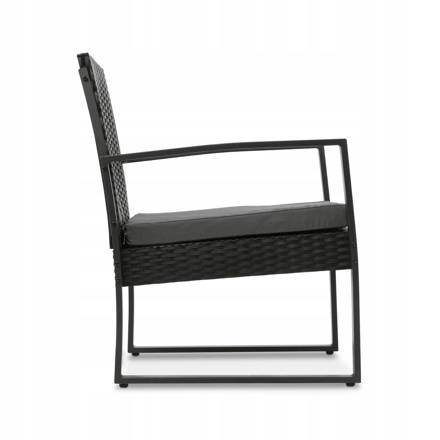 GARDEN FURNITURE SET 2x ARMCHAIRS Chairs Glass TABLE Tadar Madeira For coffee set