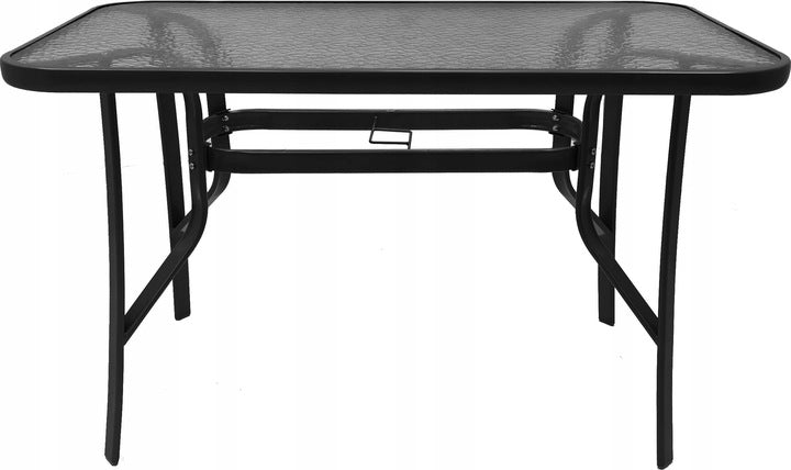 GARDEN FURNITURE SET BALCONY TERRACE TABLE 150x80 +8x CHAIRS MENORCA BLACK Manufacturer kontrasto