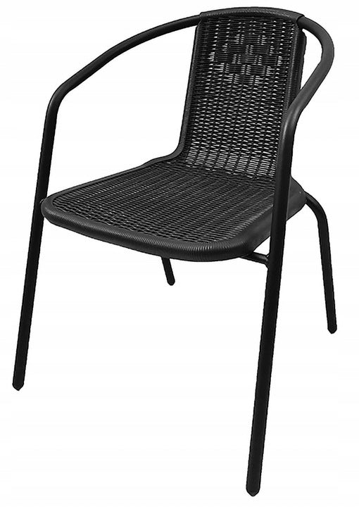 GARDEN FURNITURE SET BALCONY TERRACE TABLE FI90+6x CHAIRS LORETTO BLACK Manufacturer Kontrast