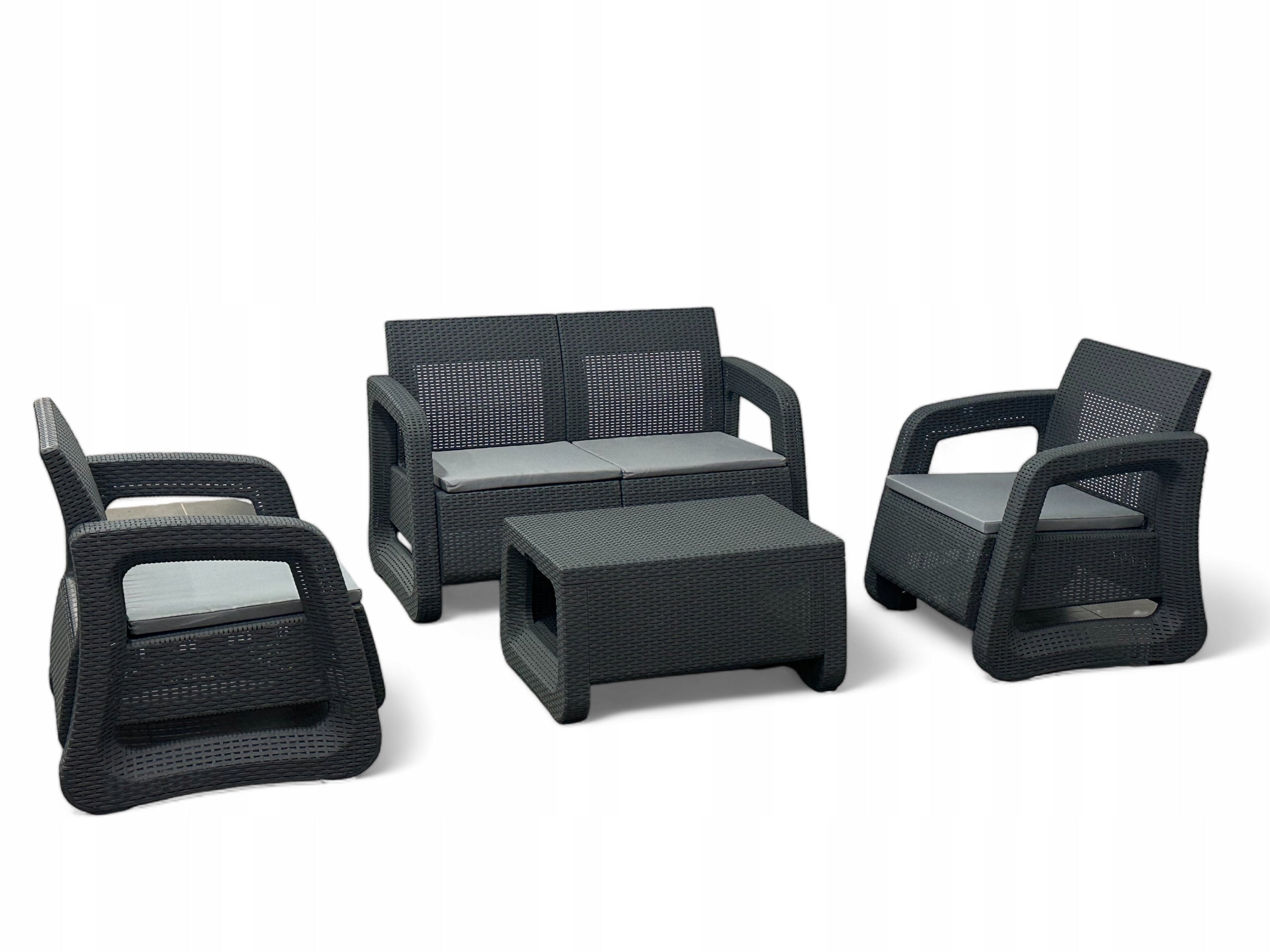 GARDEN FURNITURE SET LS03 RATTAN MTG FURNITURE SET GREY Number of items in the set 4