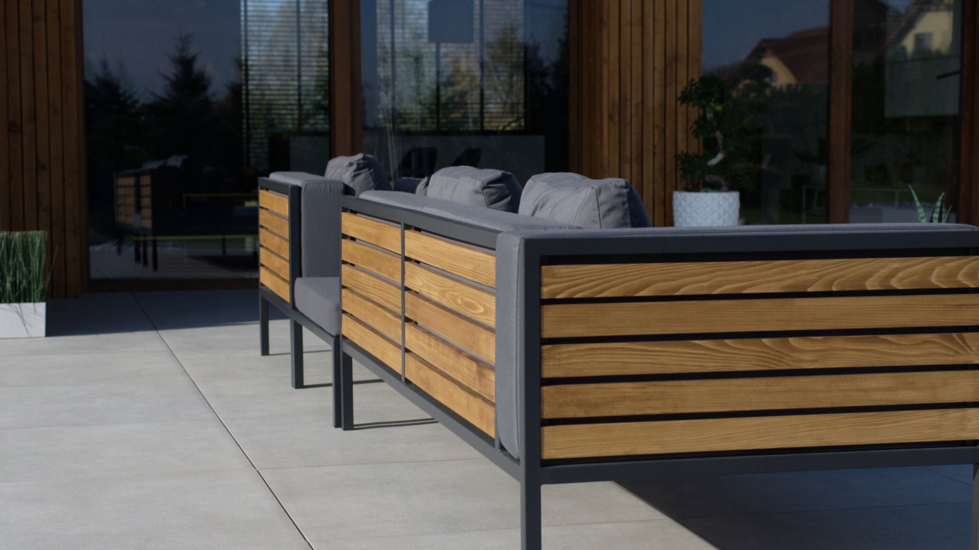 GARDEN FURNITURE SET MALAGA GRAPHITE - MAY PRICE ! Color other