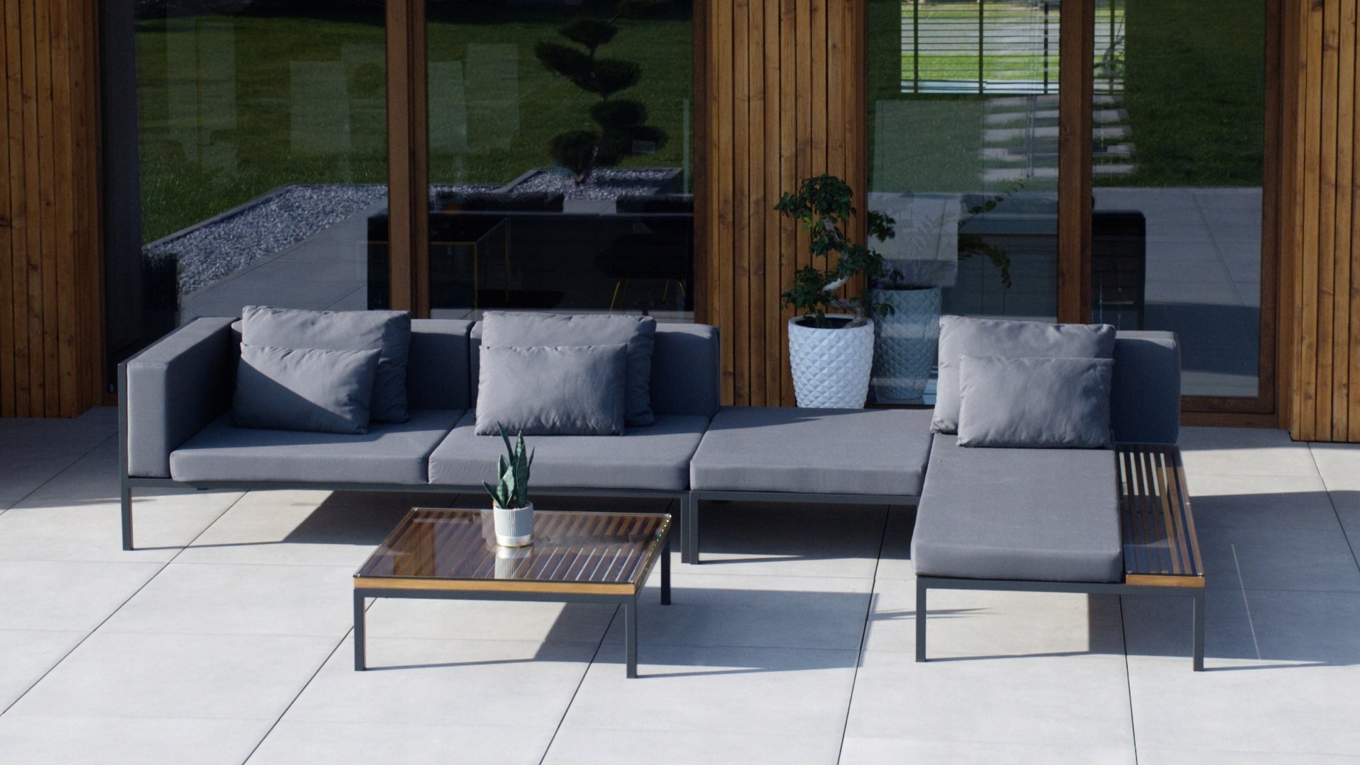 GARDEN FURNITURE SET MALAGA GRAPHITE - MAY PRICE ! Number of items in the set 4