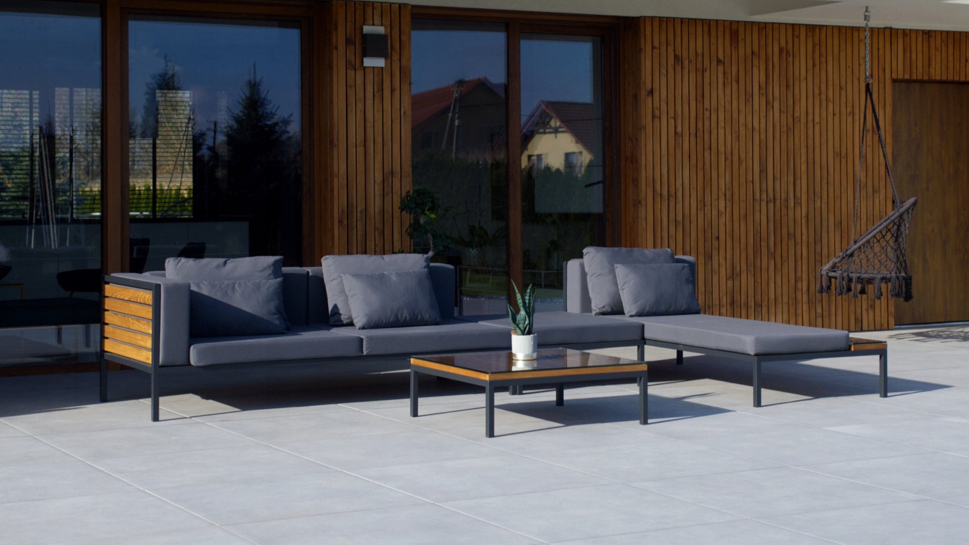 GARDEN FURNITURE SET MALAGA GRAPHITE - MAY PRICE ! Packaging status original