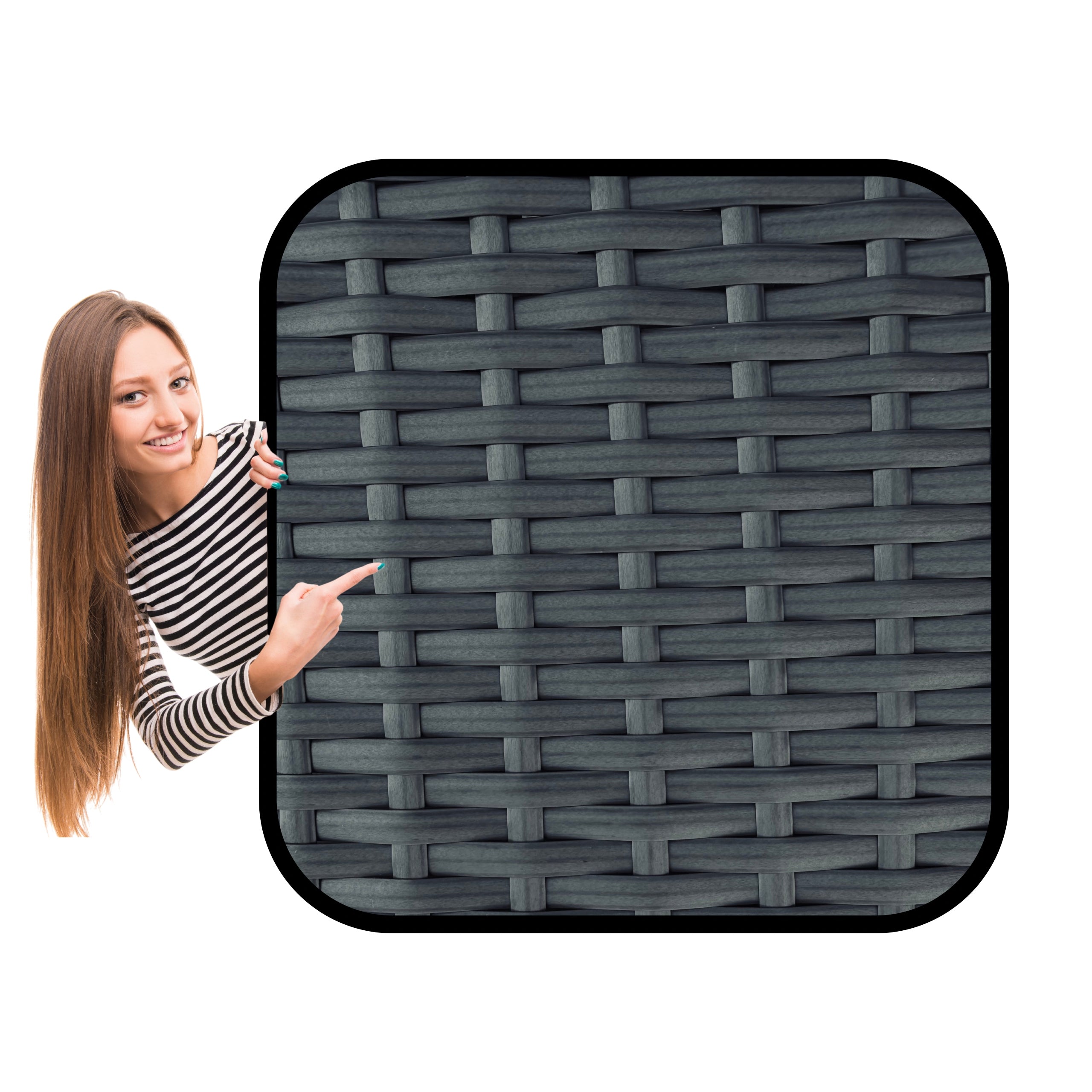GARDEN FURNITURE SET NM-07 MTG GARDEN FURNITURE RATTAN GREY Line Ideal Garden