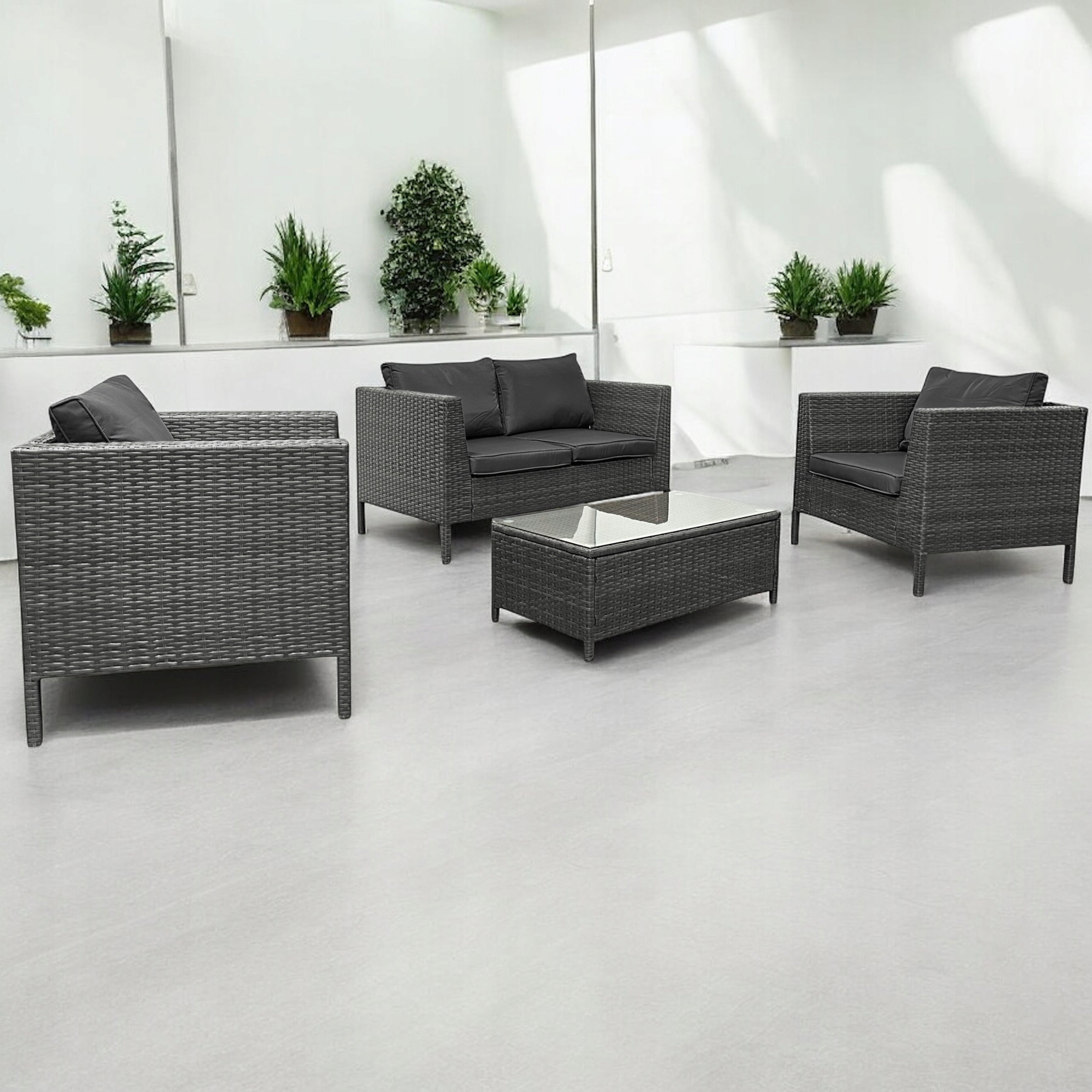 GARDEN FURNITURE SET NM-07 MTG GARDEN FURNITURE RATTAN GREY Number of items in the set 4
