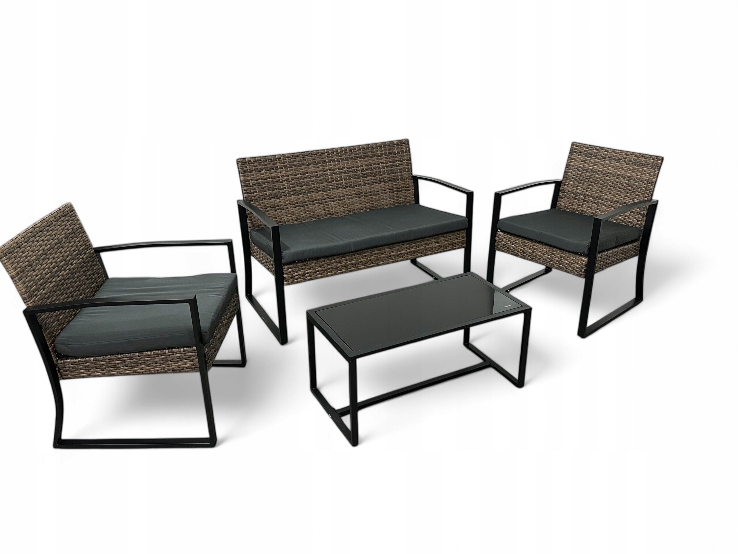 GARDEN FURNITURE SET NM-08 MTG GARDEN FURNITURE RATTAN LIGHT BROWN Line Ideal Garden