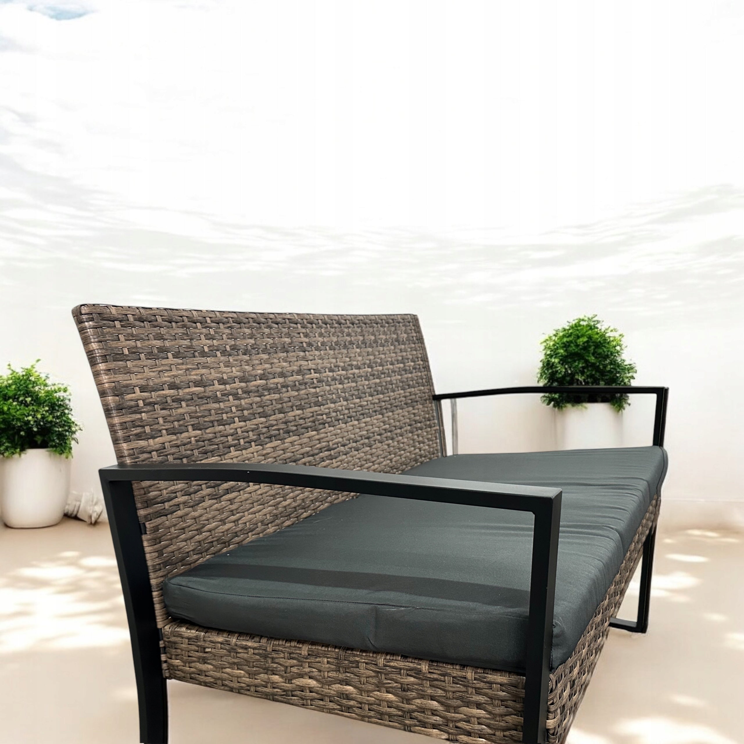 GARDEN FURNITURE SET NM-08 MTG GARDEN FURNITURE RATTAN LIGHT BROWN Main material synthetic rattan