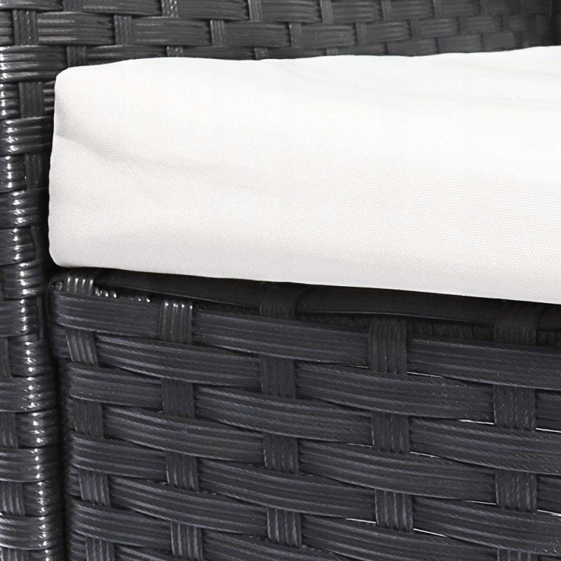 GARDEN FURNITURE SET RATTAN ITALFORM RATTAN Color black