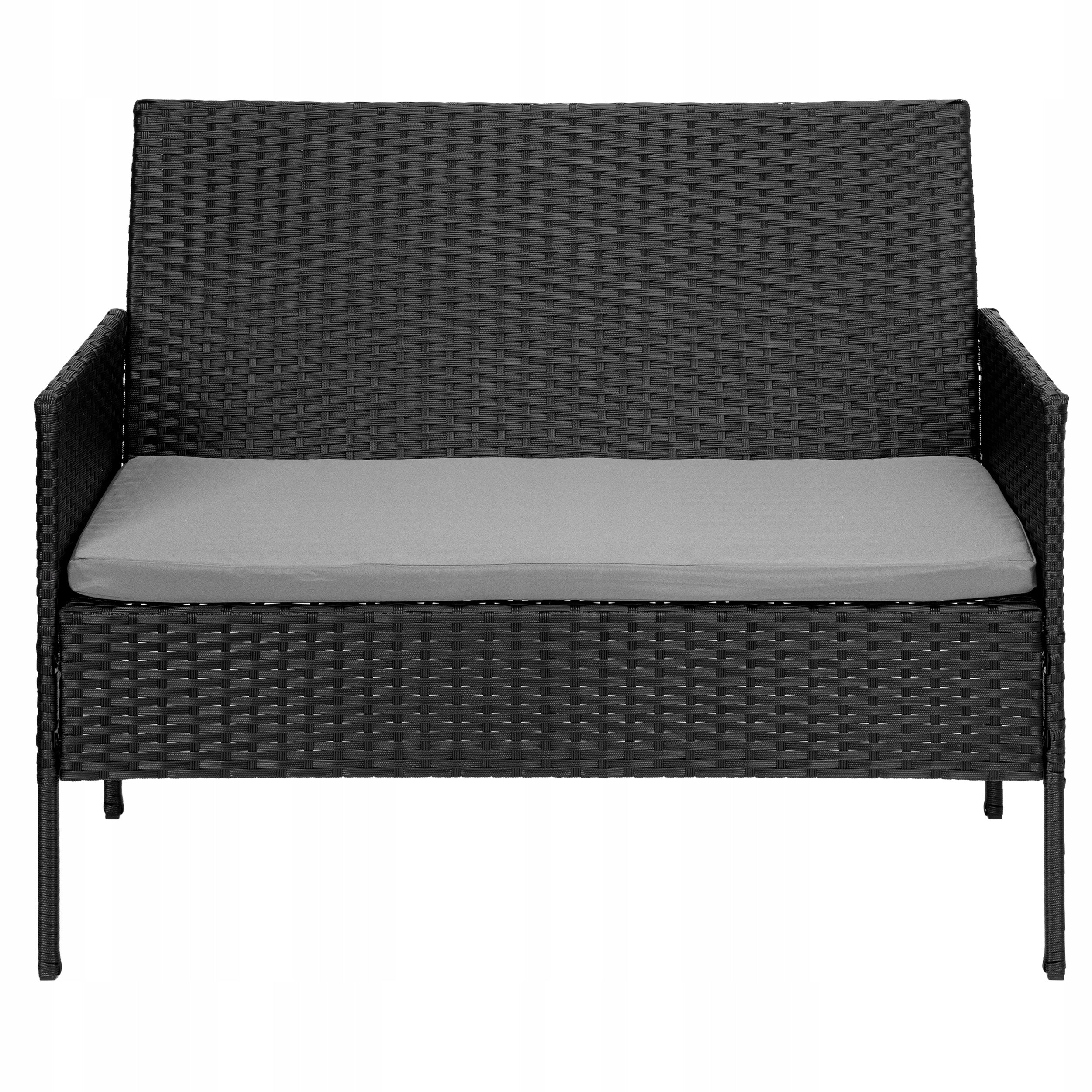 GARDEN FURNITURE SET RATTAN SET SOFA ARMCHAIRS COFFEE TABLE Number of items in the set 4