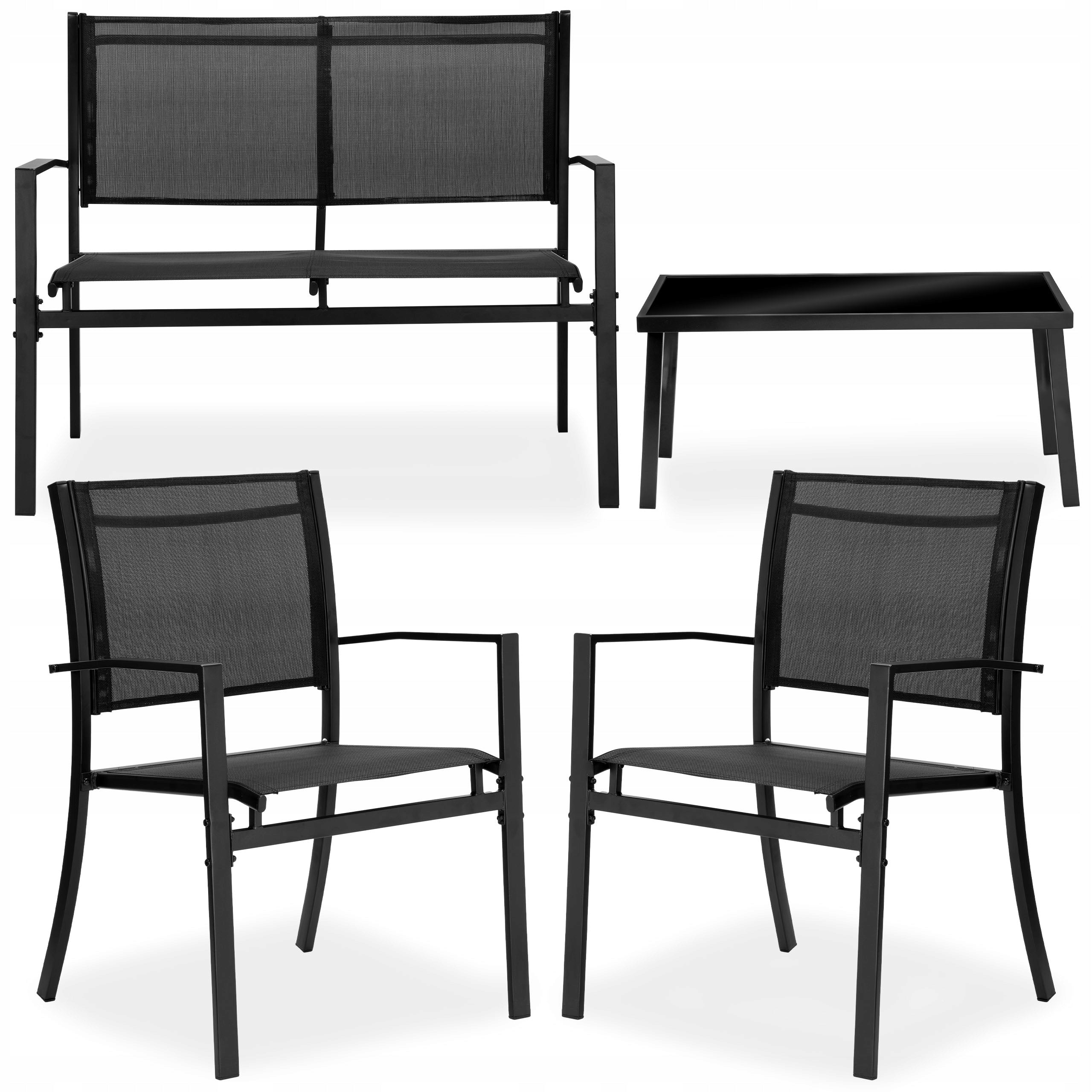 GARDEN FURNITURE SET SOFA ARMCHAIRS TABLE GARDEN FURNITURE TERRACE BALCONY 4in1