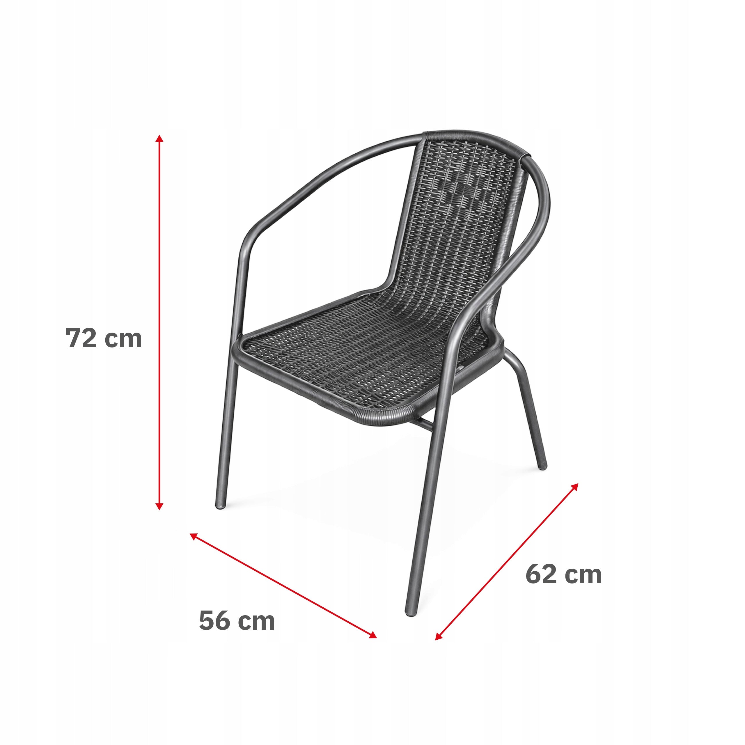GARDEN FURNITURE SET TABLE CHAIRS FURNITURE SET TERRACE WITH TECHNORATANE Set contents chair end table