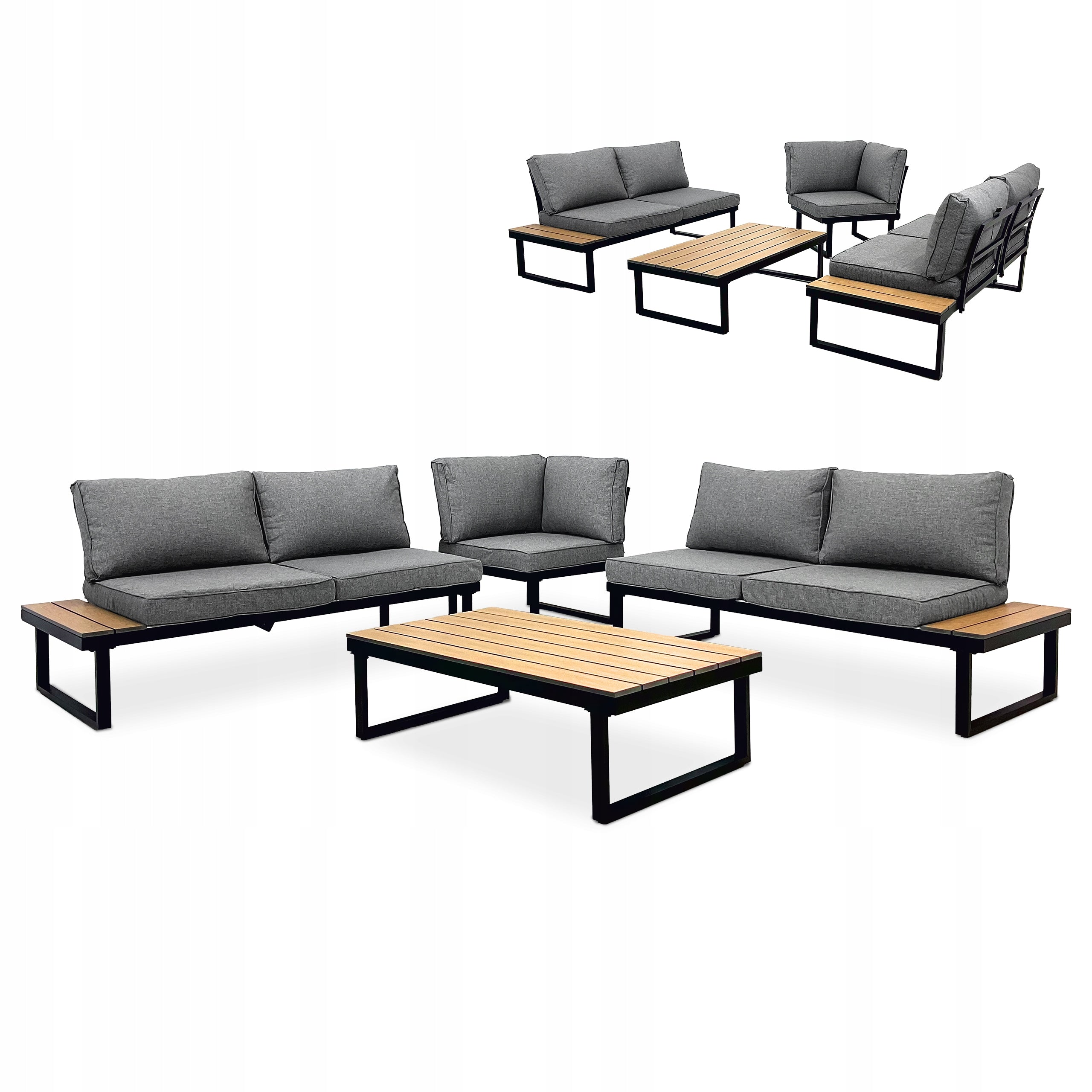 GARDEN FURNITURE SET TERRACE MODULAR CORNER TABLE VENTURA PRO C.GRAY Manufacturer kontrasto