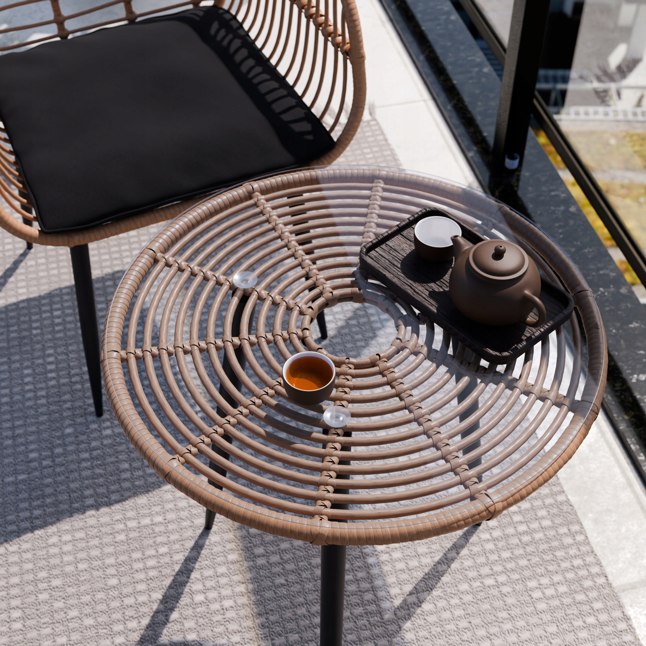 GARDEN FURNITURE SET ZENJOY WEBBY GARDEN FURNITURE RATTAN GARDEN 3.el Manufacturer ZENJOY