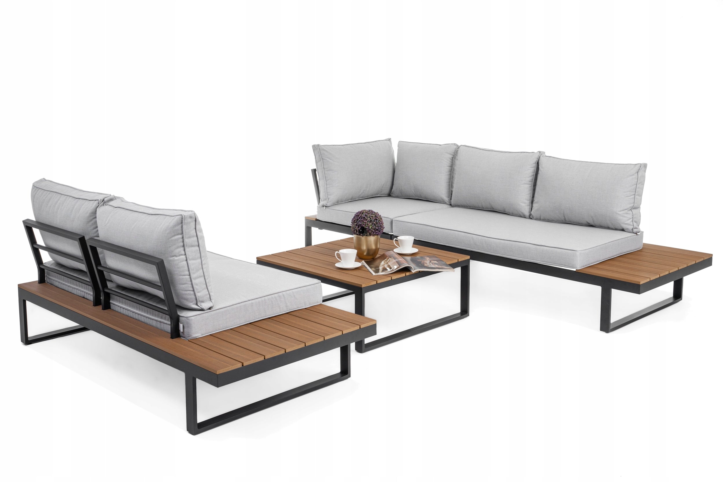 GARDEN FURNITURE TERRACE CORNER MODERN ALUMINUMLINE MALE GRAY Manufacturer New Home