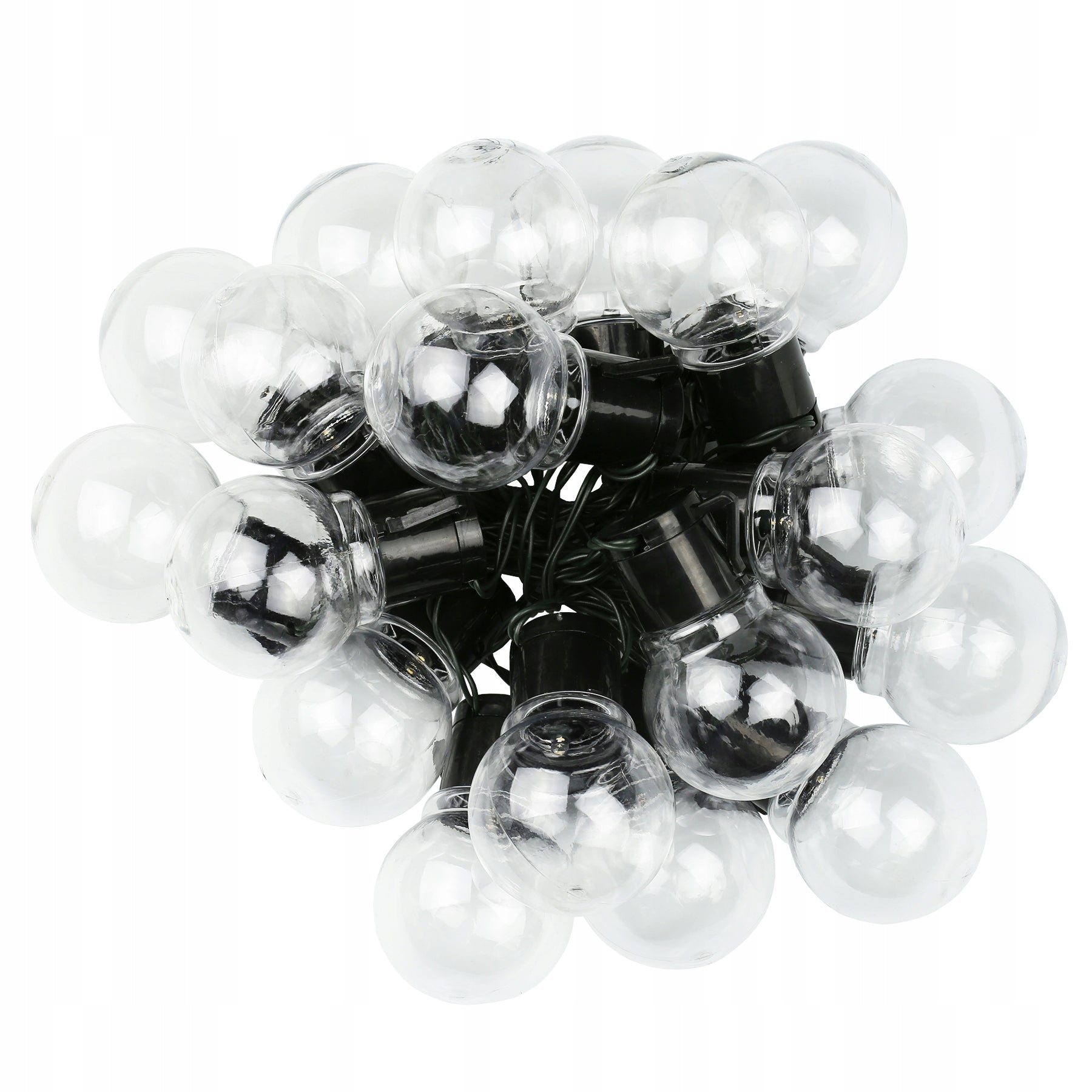 GARDEN GARLAND DECORATIVE WARM SOLAR LAMPS 20 LED BULBS 5m Packaging status original