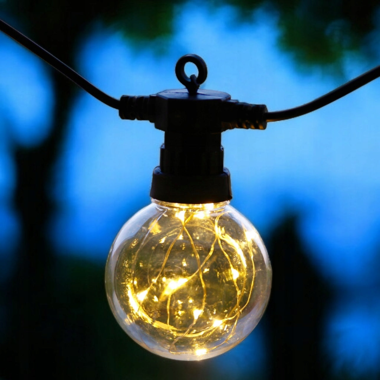 GARDEN GARLAND LIGHT 7,5M 10x LED BULB BALLS FOR BALCONY TERRACE Manufacturer code 23362964