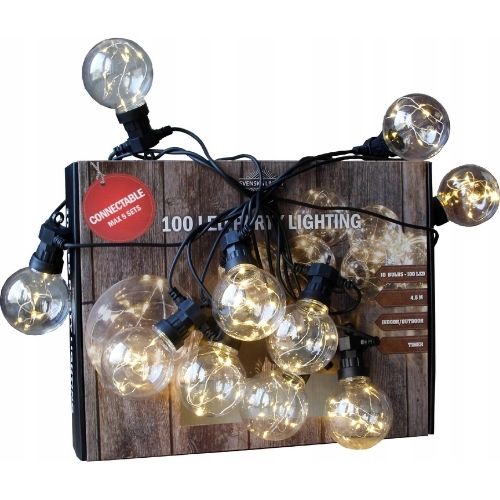 GARDEN GARLAND LIGHT CHAIN 4.5M + 10x LED