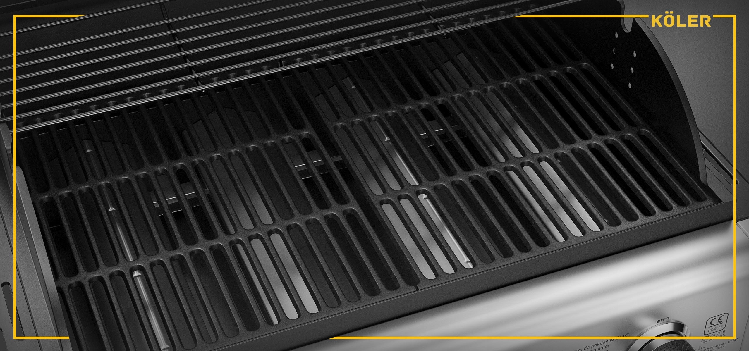 GARDEN GAS GRILL CAST IRON STAINLESS STEEL GRATE 16kW Relish V1 4+1 ACCESSORIES Grill depth 52 cm