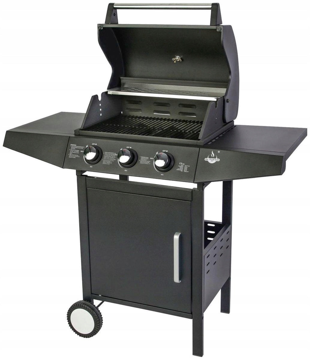 GARDEN GAS GRILL EL FUEGO SAN ANGELO 8.4kW 3BURNERS+REDUCER AT HAND! EAN (GTIN) 4250373205816