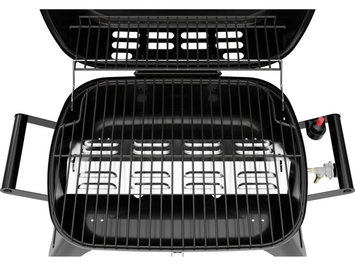 GARDEN GAS GRILL FOLDING 1 BURNER 3,5KW IGNITION PIEZO GRATE 47 x 37CM Grill width 58 cm