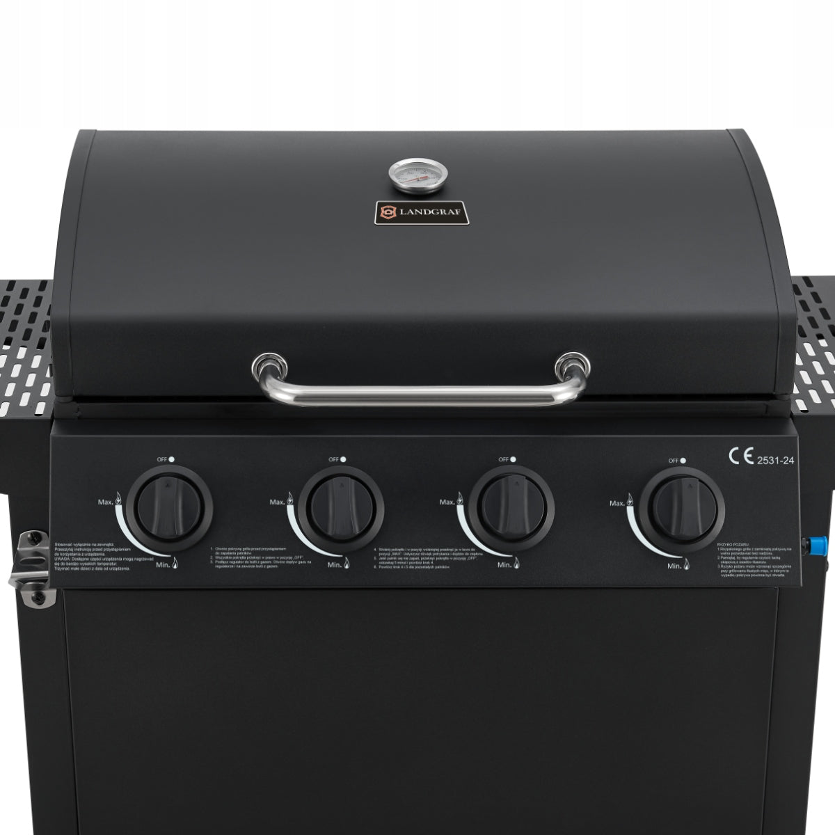 GARDEN GAS GRILL LANDGRAF GRATE SPACE FOR CYLINDER SHELF THERMOMETER Brand LANDGRAF